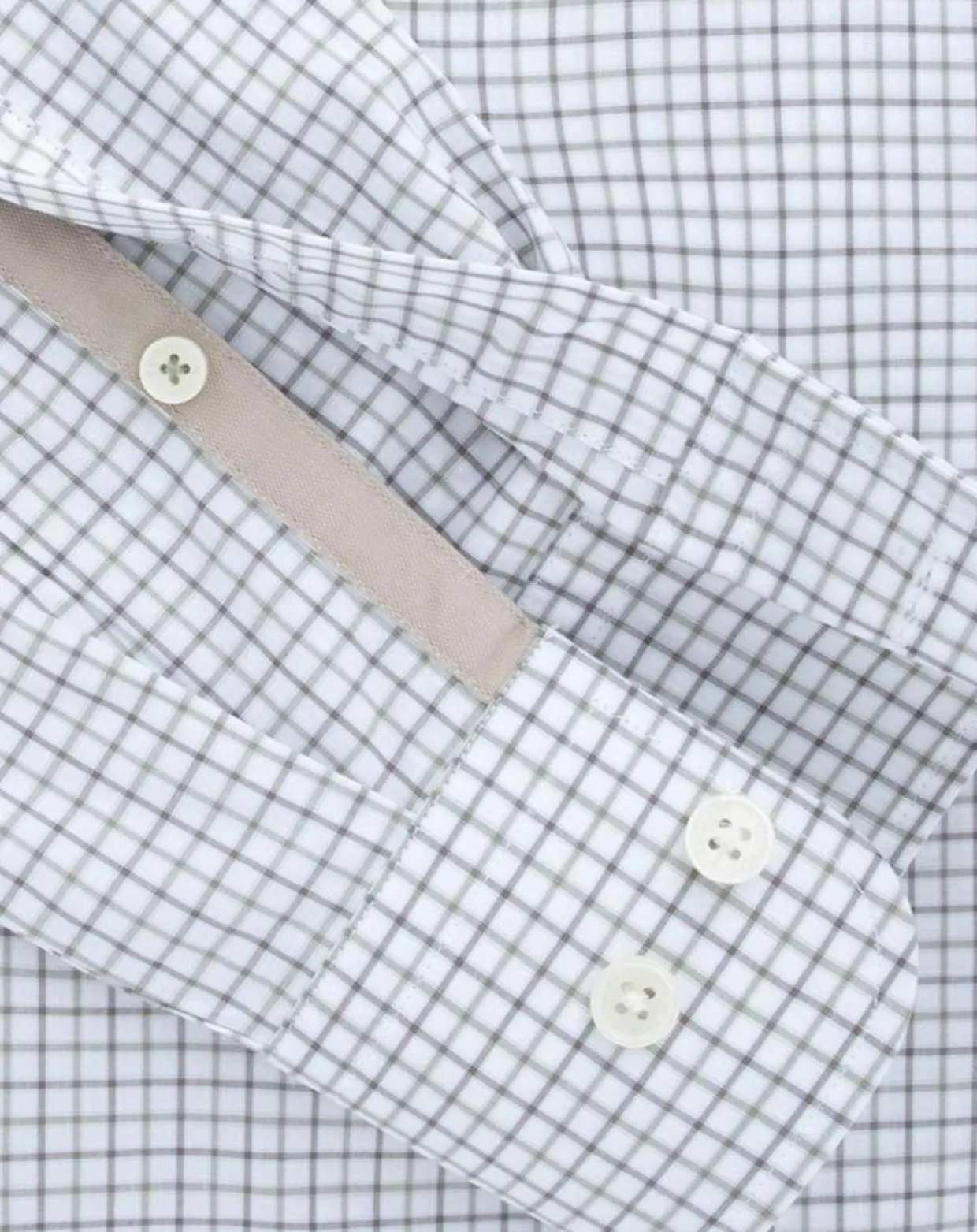 Chemise Regular Fit vichy tricolore blanc/kaki-Hackett London Hot
