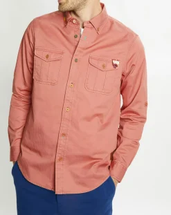 Chemise Regular Fit Western Washed rouge moyen-Scotch & Soda Discount