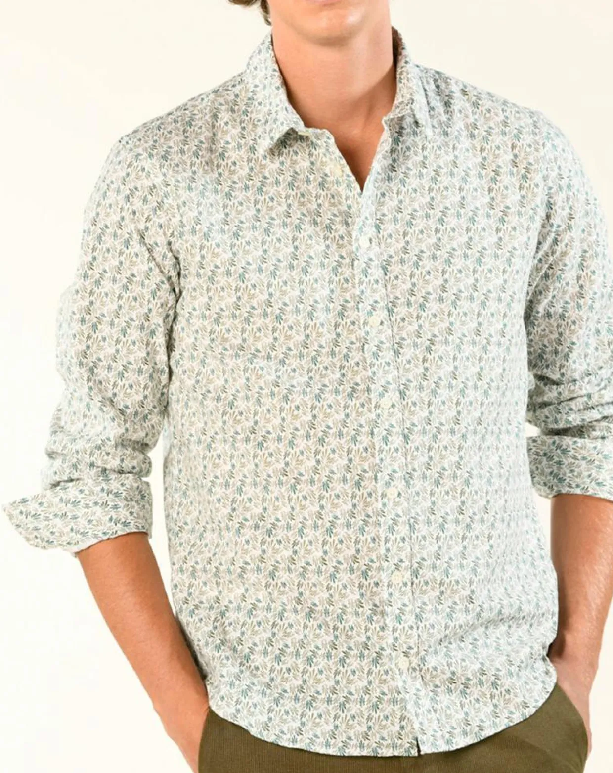 Homme Harris Wilson Chemises^Chemise regular Nancy en Popeline imprimée blanc /multicolore