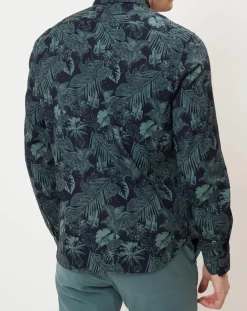 Homme Marc O'Polo Chemises^Chemise relaxed fit imprimé relaxed fit bleu/vert