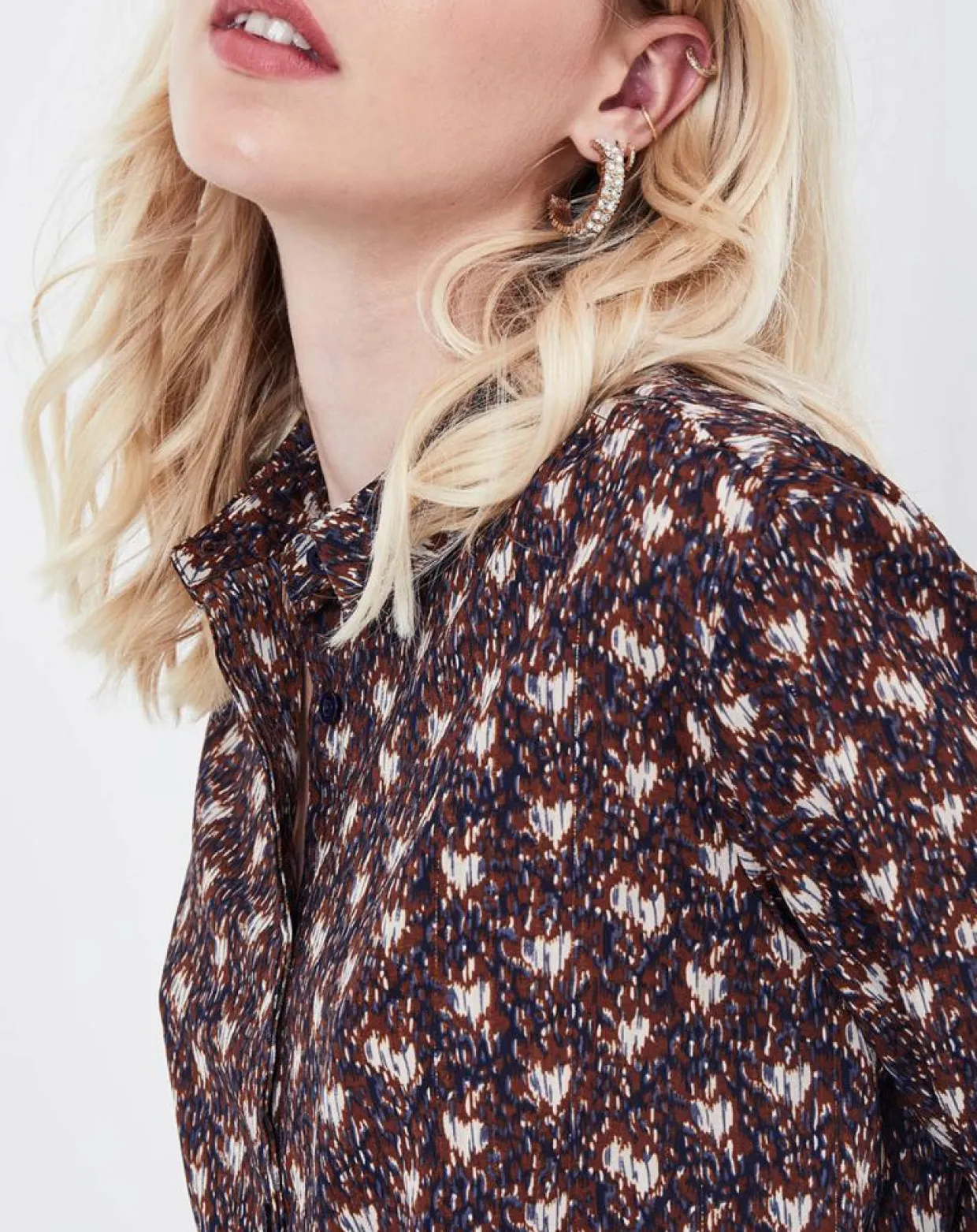 Chemise Rhubarbe imprimée coffee-See u Soon Outlet