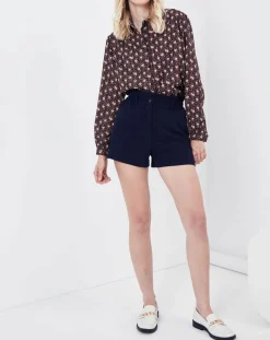 Chemise Rhubarbe imprimée coffee-See u Soon Outlet
