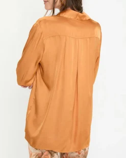 Femme Lauren Vidal Tops Et Blouses^Chemise satinée Must cannelle