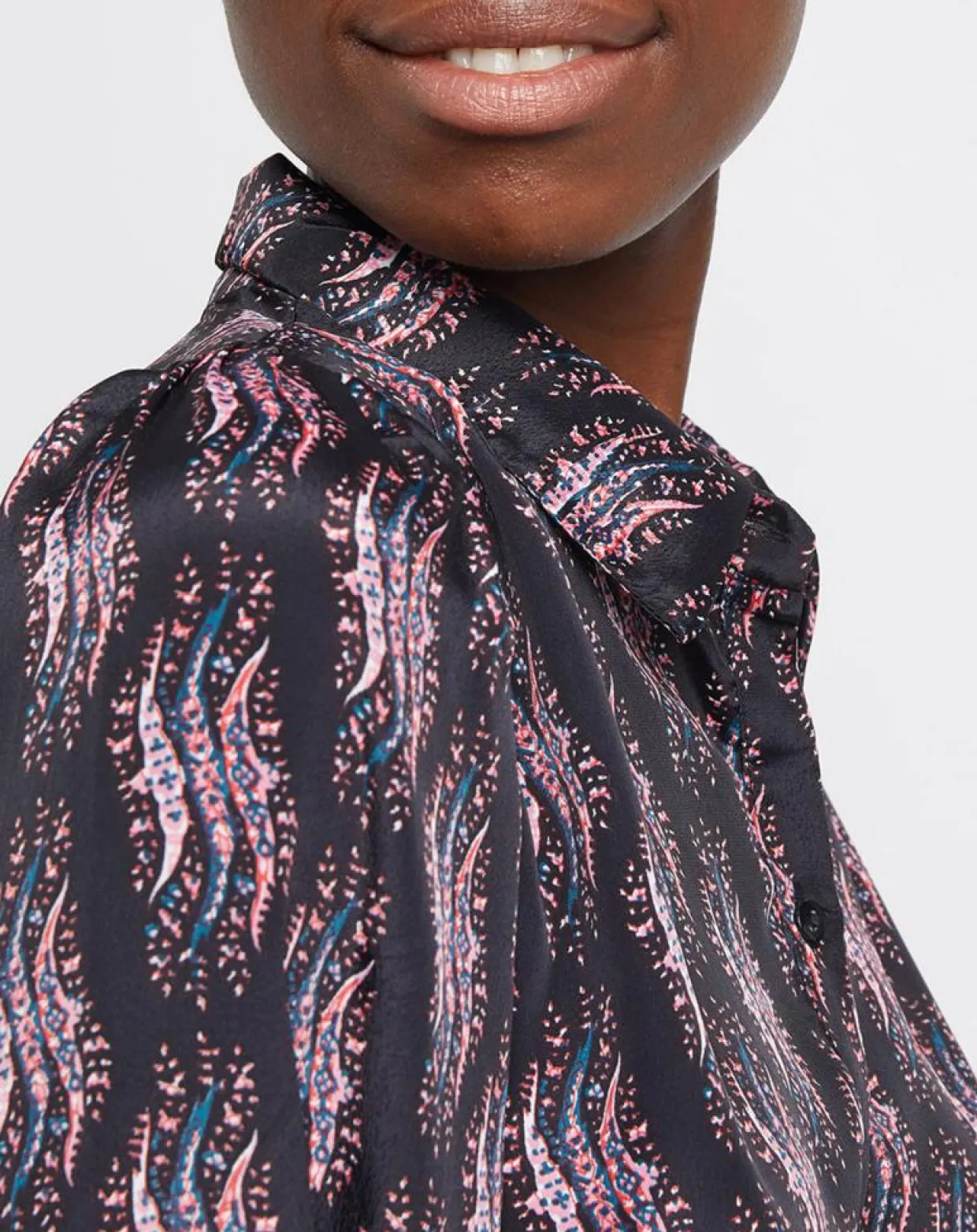 Femme An'ge Chemises^Chemise Saturne imprimé lony noir