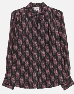 Femme An'ge Chemises^Chemise Saturne imprimé lony noir