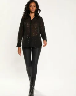 Femme Esprit Chemises^Chemise Sequins noire