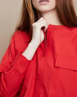 Femme Mare di Latte Chemises^Chemise Sera Popeline rouge