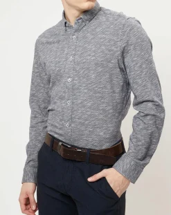 Homme Marc O'Polo Chemises^Chemise shapped fit bleu chiné