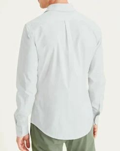 Homme Dockers Chemises^Chemise Slim Alpha Icon imprimée greige