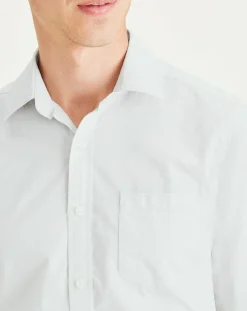 Homme Dockers Chemises^Chemise Slim Alpha Icon imprimée greige