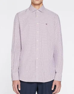 Chemise Slim Fit à carreaux rouge-Hackett London Sale