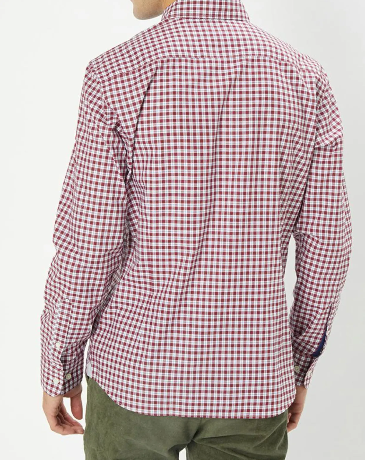 Homme Hackett London Chemises^Chemise Slim Fit à carreaux vichy rouge/blanc