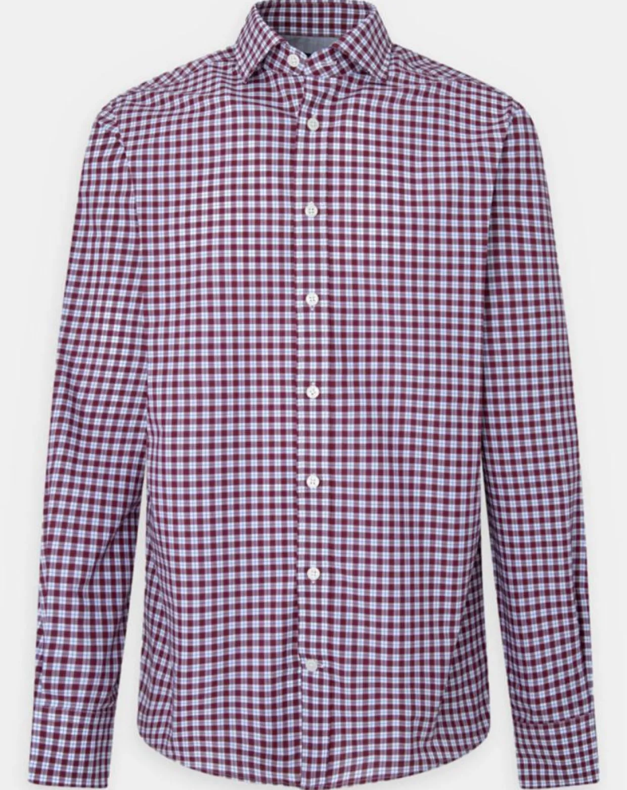 Homme Hackett London Chemises^Chemise Slim Fit à carreaux vichy rouge/blanc