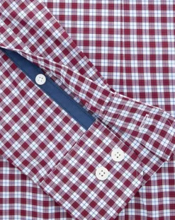 Homme Hackett London Chemises^Chemise Slim Fit à carreaux vichy rouge/blanc
