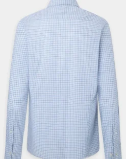 Homme Hackett London Chemises^Chemise Slim Fit à carreaux bleue