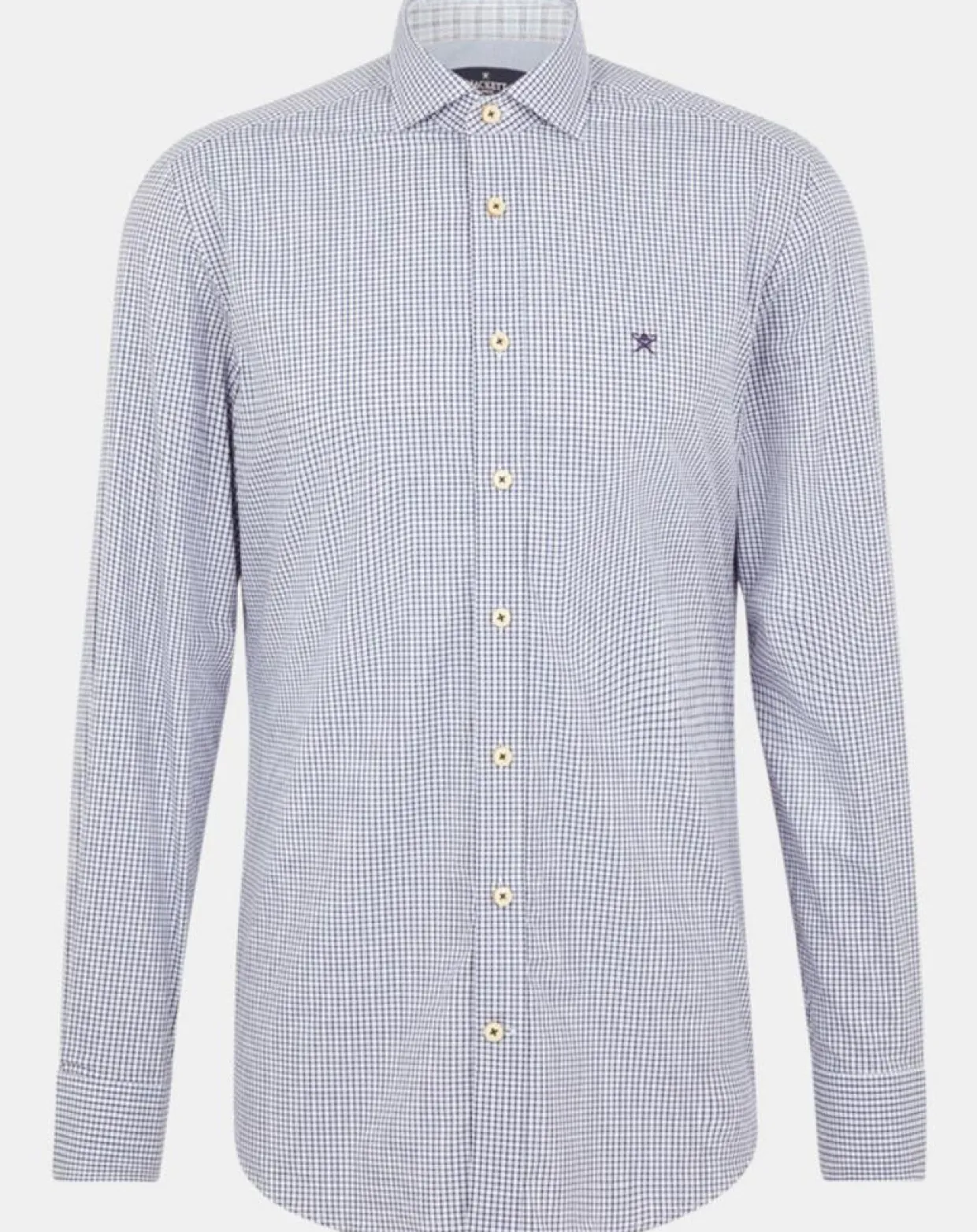 Chemise Slim Fit carreaux bleue-Hackett London New
