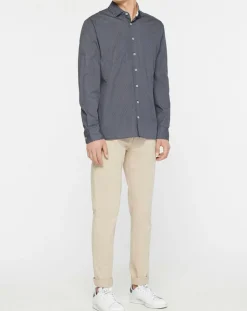 Chemise Slim Fit à imprimé fantaisie bleu foncé-Hackett London Clearance