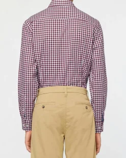 Homme Hackett London Chemises^Chemise Slim Fit à imprimé vichy rouge/blanc