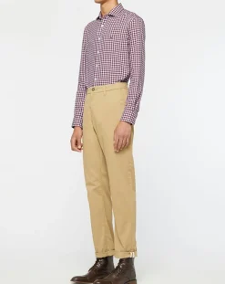 Homme Hackett London Chemises^Chemise Slim Fit à imprimé vichy rouge/blanc
