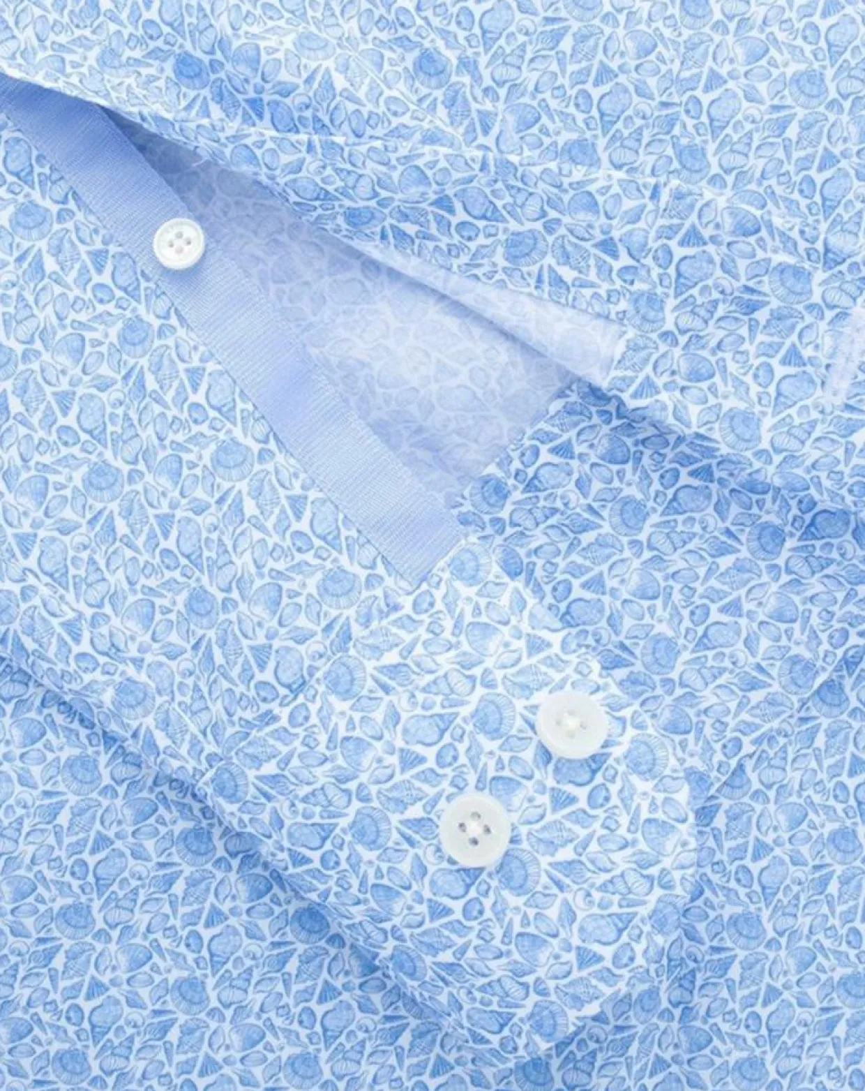 Homme Hackett London Chemises^Chemise Slim Fit à imprimé coquillage bleu ciel