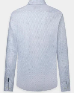Homme Hackett London Chemises^Chemise Slim Fit à micro imprimé géométrique blanche