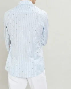 Homme Hackett London Chemises^Chemise Slim Fit à rayures & points bleu clair