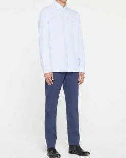 Homme Hackett London Chemises^Chemise Slim Fit à rayures bleu ciel/blanc