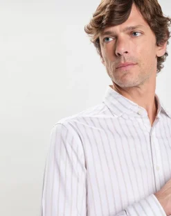 Chemise Slim Fit à rayures Smart écrue-Hackett London Online
