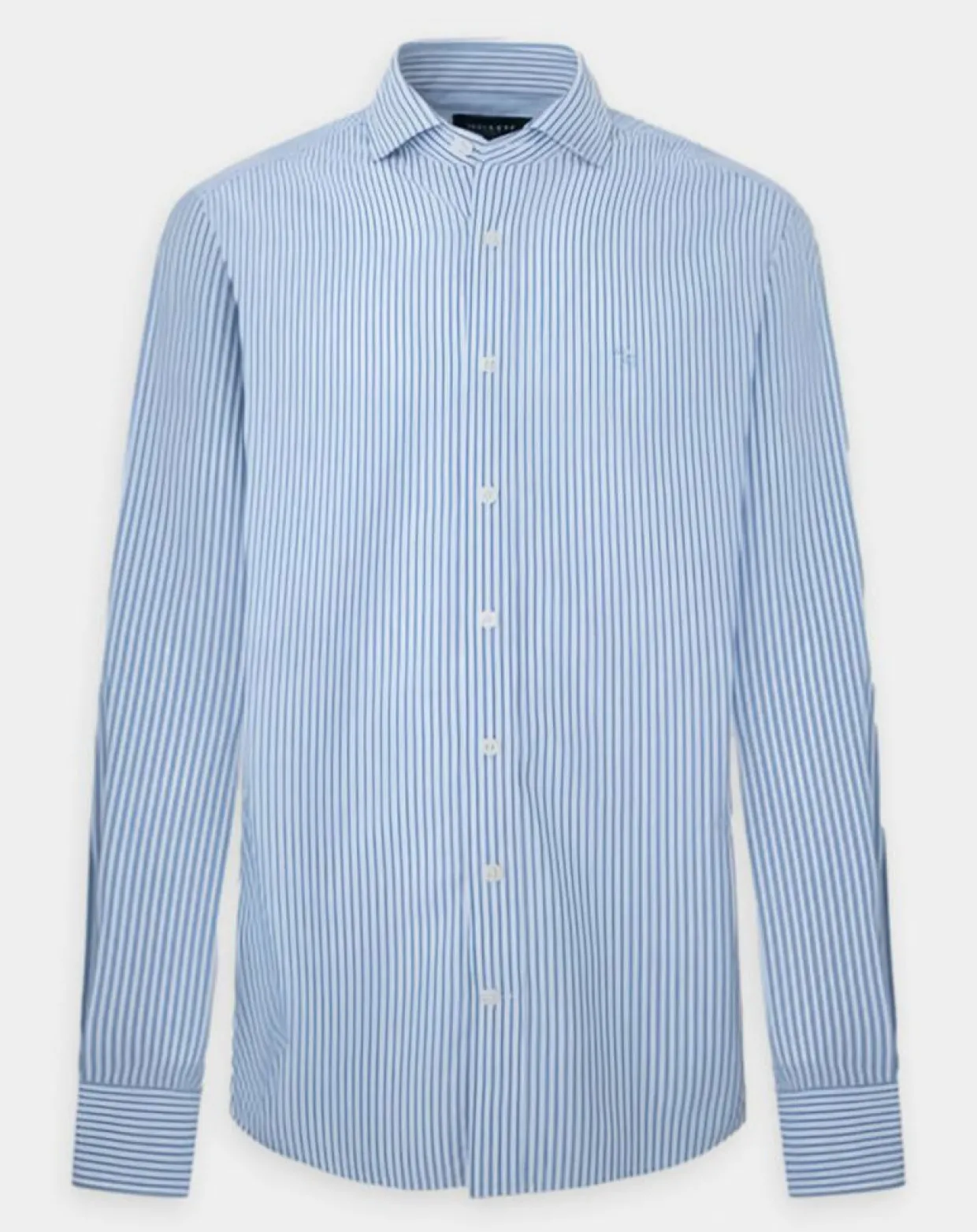 Chemise Slim Fit à rayures bleu clair-Hackett London Hot
