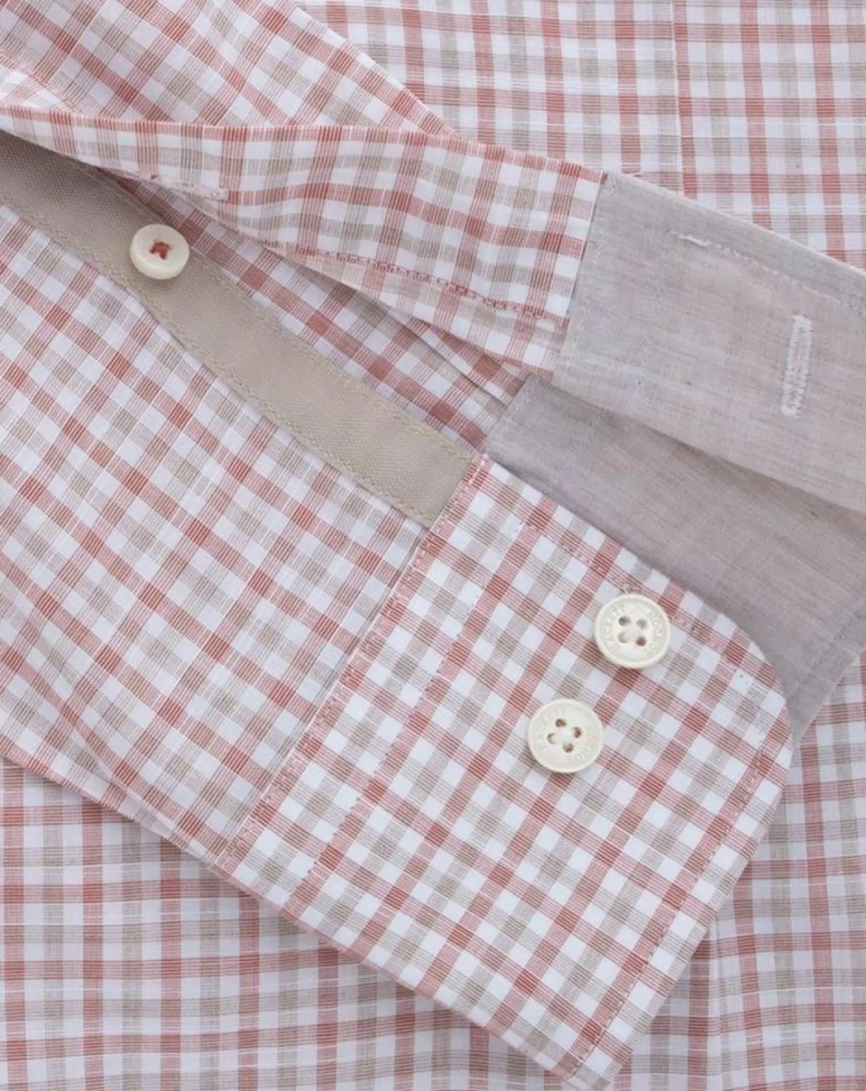 Chemise Slim Fit à vichy tricolore orange moyen-Hackett London Discount