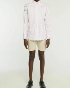 Chemise Slim Fit Biface à rayures rose-Hackett London Discount