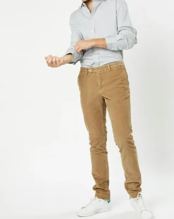 Chemise Slim Fit en Flanelle Chevron gris clair-Hackett London Sale