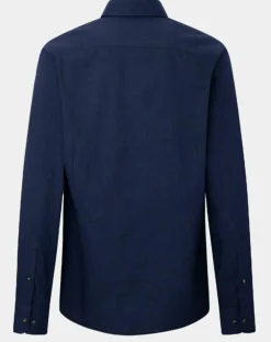 Homme Hackett London Chemises^Chemise Slim Fit en Flanelle unie bleu moyen