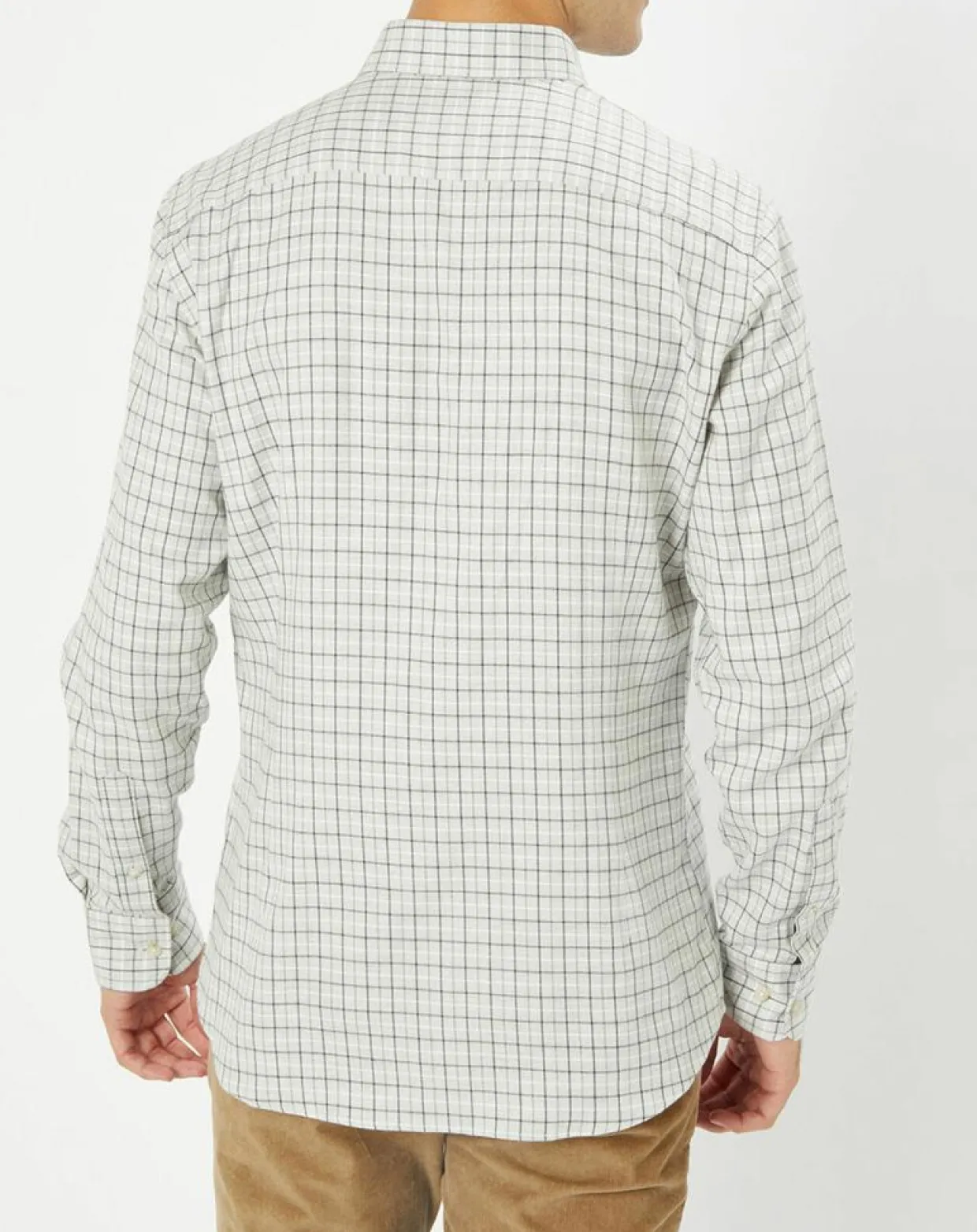 Homme Hackett London Chemises^Chemise Slim Fit en Flanelle à carreaux gris clair