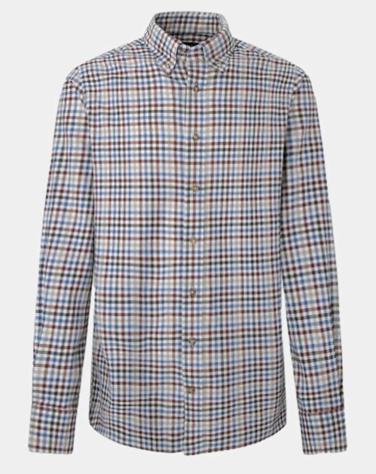 Chemise Slim Fit en Flanelle Vichy multicolore-Hackett London Hot