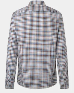 Chemise Slim Fit en Flanelle Vichy multicolore-Hackett London Hot