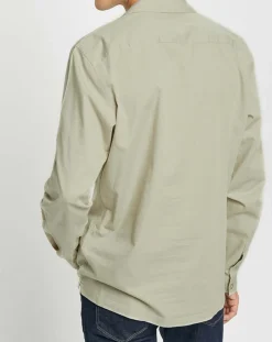 Chemise Slim Fit en Laine mélangée beige-Hackett London Online