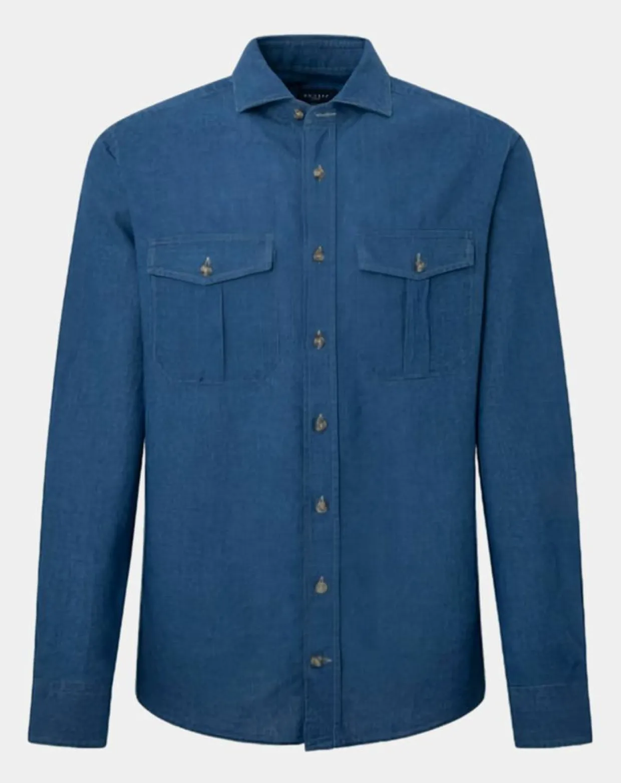 Homme Hackett London Chemises^Chemise Slim Fit en Lin & Coton Saharien bleu moyen