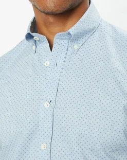 Homme Hackett London Chemises^Chemise Slim Fit en Popeline imprimée floral bleu ciel