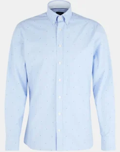 Homme Hackett London Chemises^Chemise Slim Fit Fil Coupé imprimée bleue