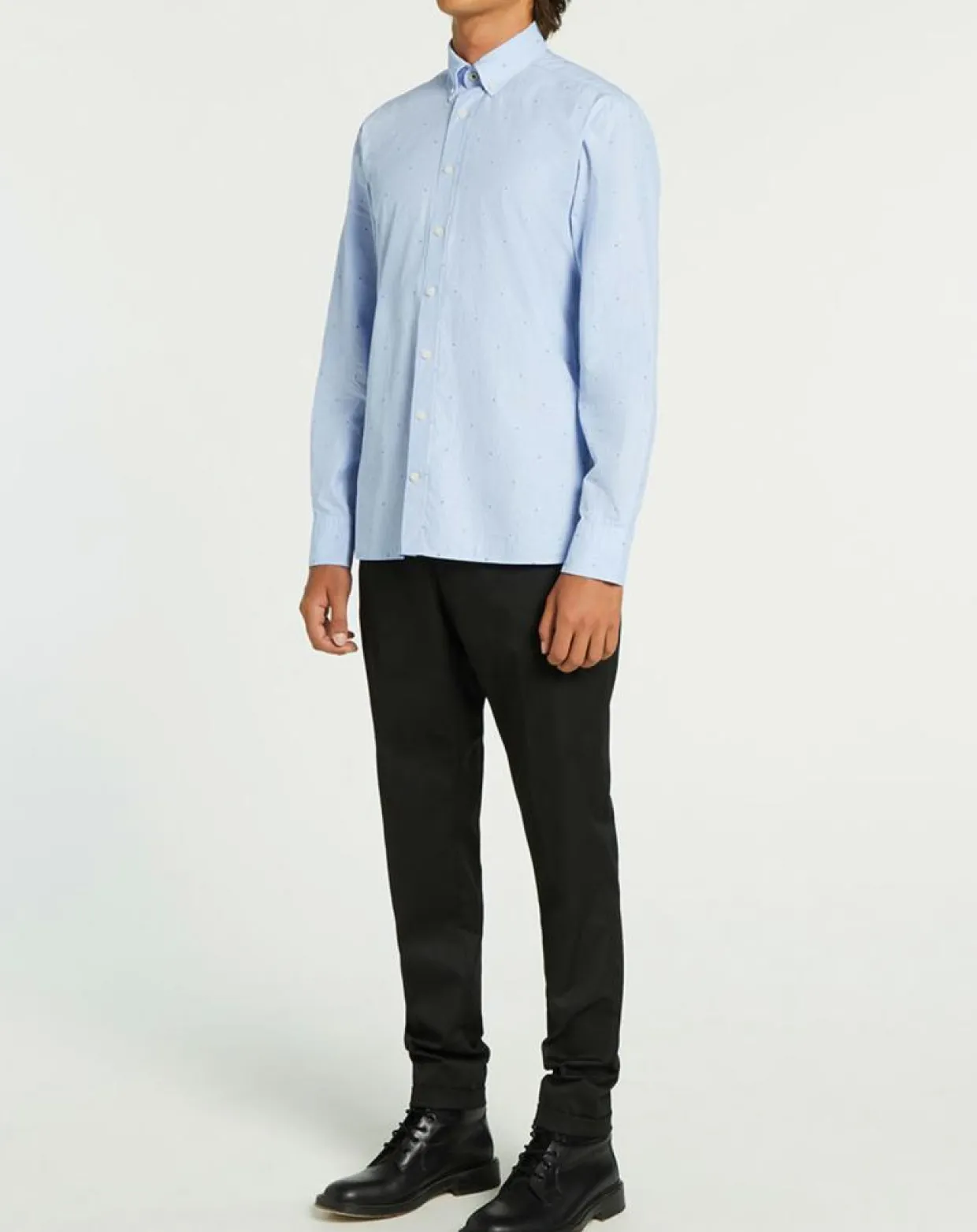 Homme Hackett London Chemises^Chemise Slim Fit Fil Coupé imprimée bleue