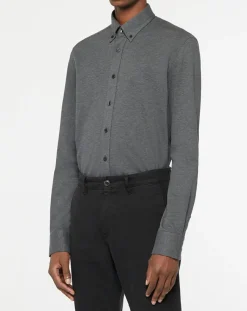 Homme Hackett London Chemises^Chemise Slim Fit gris moyen