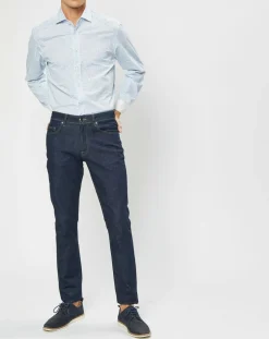 Chemise Slim Fit Imprimé en allover bleu clair-Hackett London Sale