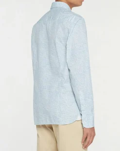 Chemise Slim Fit Imprimé en allover bleu clair-Hackett London Sale