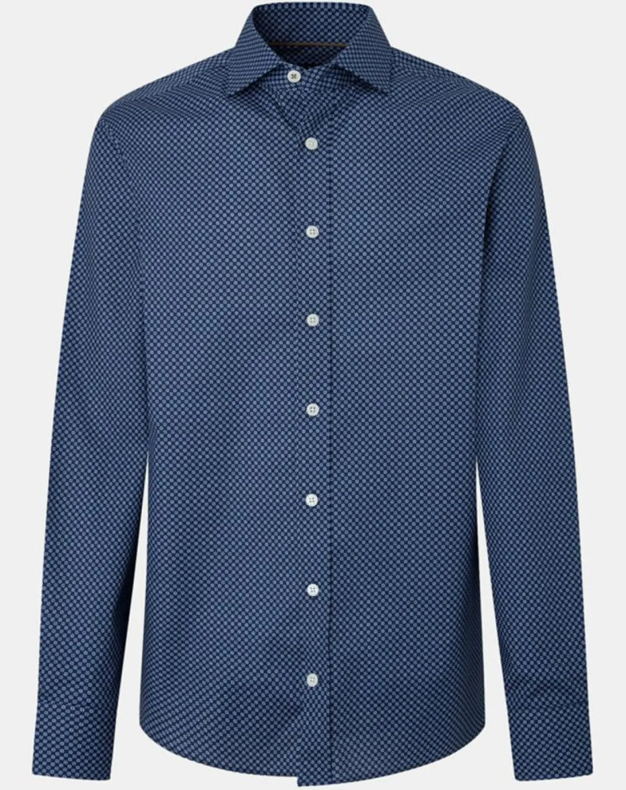 Chemise Slim Fit imprimée bleu foncé-Hackett London New