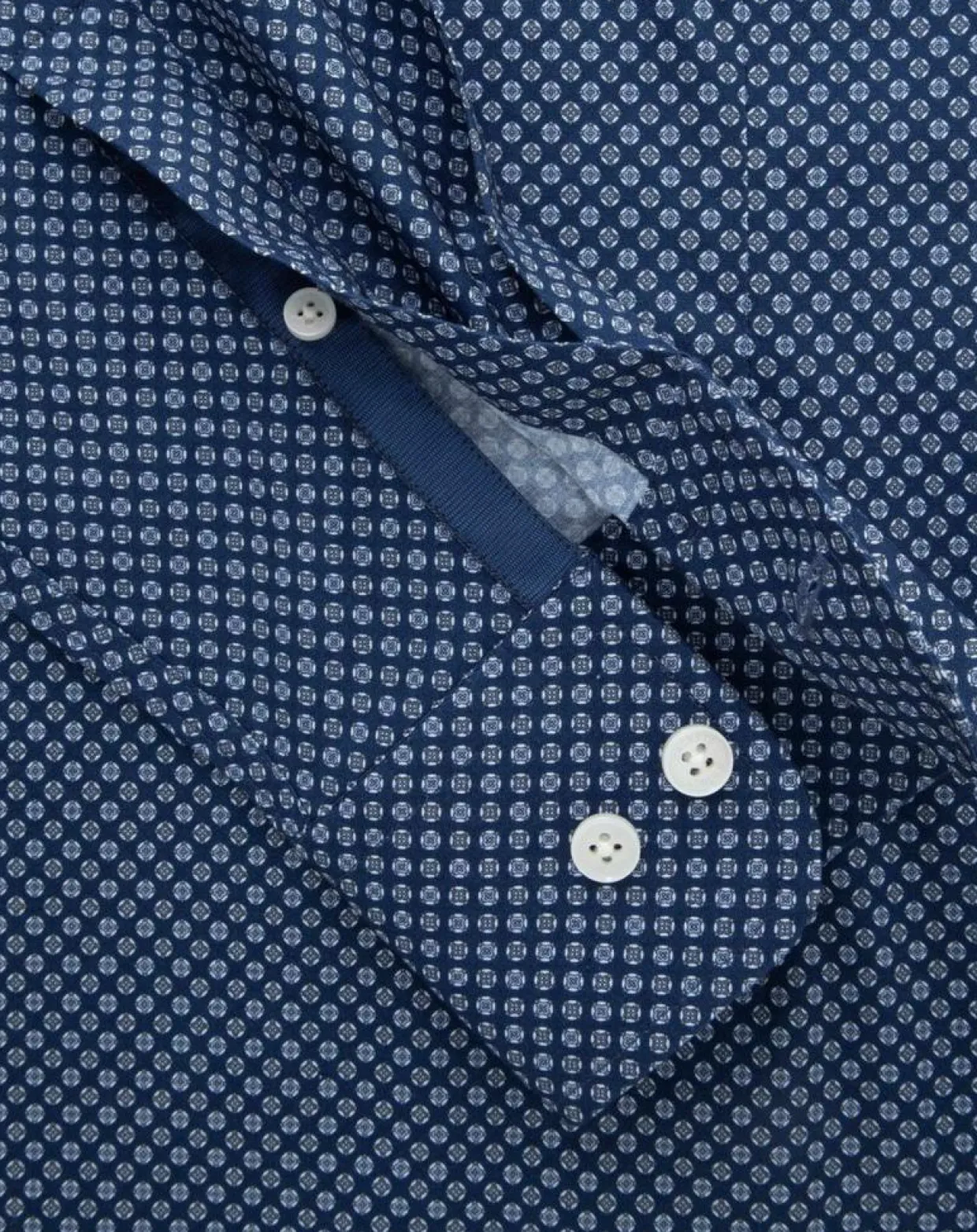 Chemise Slim Fit imprimée bleu foncé-Hackett London New