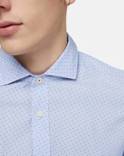 Homme Hackett London Chemises^Chemise Slim Fit imprimée bleue