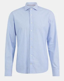 Homme Hackett London Chemises^Chemise Slim Fit imprimée bleue