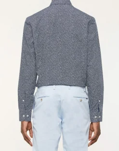 Homme Hackett London Chemises^Chemise Slim Fit imprimée bleue