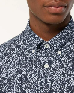 Homme Hackett London Chemises^Chemise Slim Fit imprimée bleue